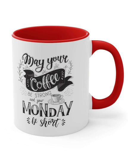 Vibrant Interior Two-Tone 11oz Custom Ceramic Coffee Mug