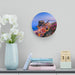 Vibrant Mediterranean Acrylic Wall Clocks - Stylish Prints, Effortless Hanging & Cleaning Options