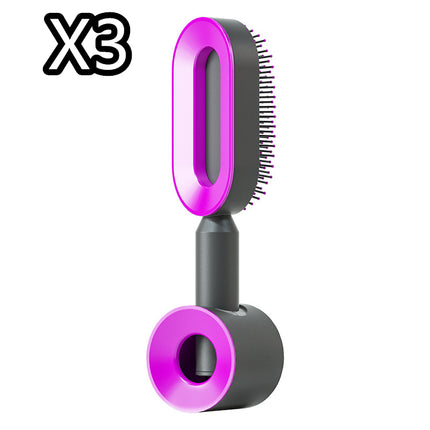 Self Cleaning Hair Brush For Women One-key Cleaning Hair Loss Airbag M
