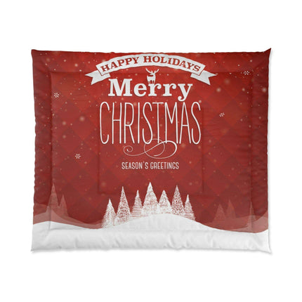 Festive Dreamscape - Luxurious Plush Polyester Blanket for Ultimate Sleep Warmth