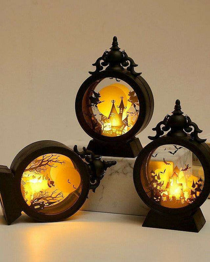 Enchanted Castle Lantern for Halloween - Elevate Your Spooky Atmosphere