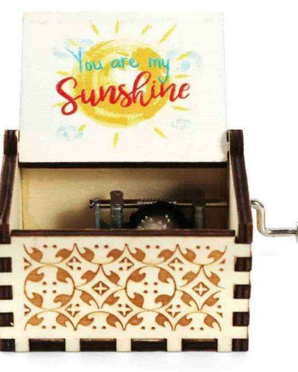 Charming Antique-Inspired Wooden Music Box - A Melody of Timeless Beauty