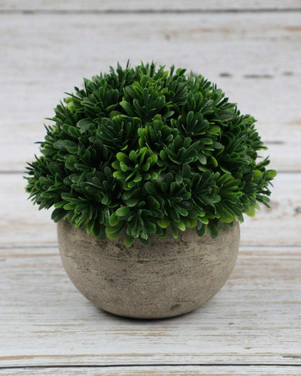 Serene Green Faux Bonsai Plant for Elegant Desk Decoration