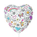 Journey Matte Finish Mylar Balloon - 11" Round and Heart-shaped