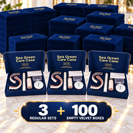 Comfort Fit Silicone Denture Kit — Full Set Upper & Lower Teeth, Realistic Smile Veneers