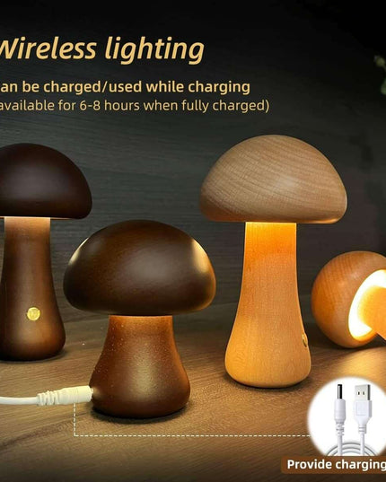 Mushroom Glow: Touch LED Night Light 🕯️✨