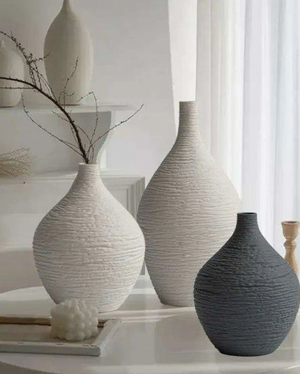 Ceramic Vase Set: Nordic Elegance for Timeless Home Decor and Gifting