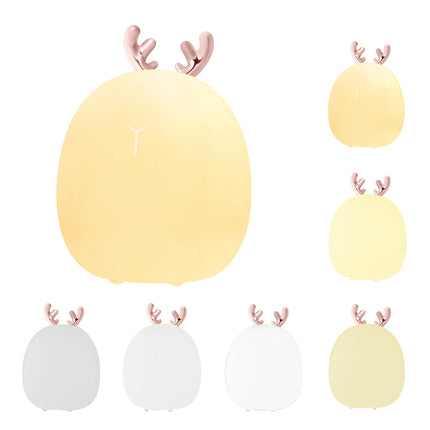 Silicone Touch Night Light For Baby Room Rabbit Shaped Ambient Lamp Clap Control