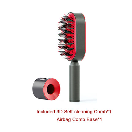 Self Cleaning Hair Brush For Women One-key Cleaning Hair Loss Airbag M