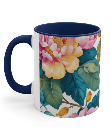Chic Kireiina Two-Tone Ceramic Coffee Cup - Eye-Catching 11oz Mug