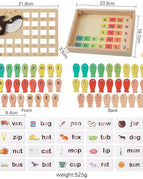 Solid Wood Box Fishing Toys