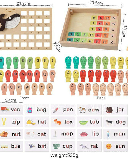 Learn & Catch: Interactive Wooden Fishing Puzzle