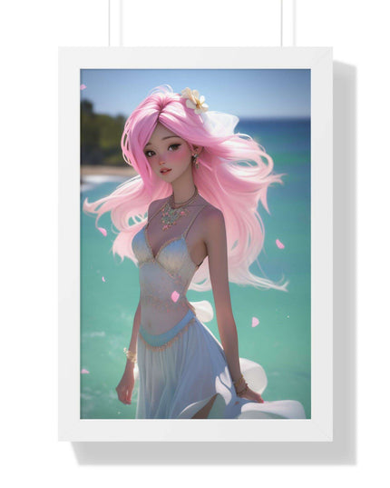 Eco-Conscious Mermaid Art Set with Sustainable Framing