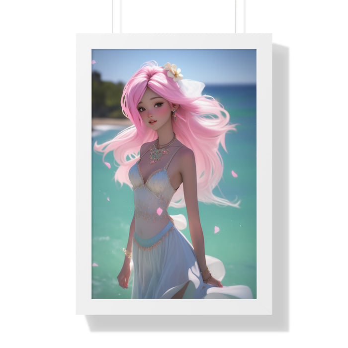 Sustainable Mermaid Wall Art Set with Eco-Friendly Frame