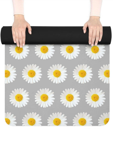 Chic Daisy Blossom Rubber Yoga Mat for Unmatched Comfort and Stability