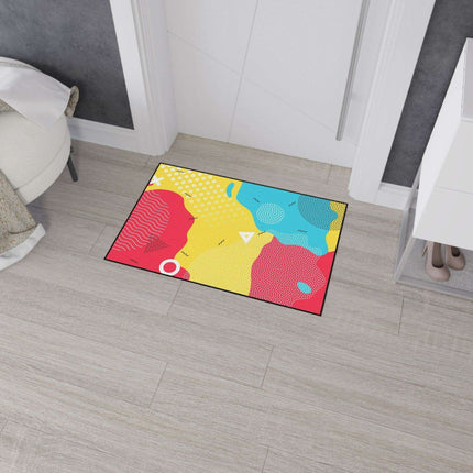 Elegant Geometric Area Rug with Stylish Black Trim by Elite House