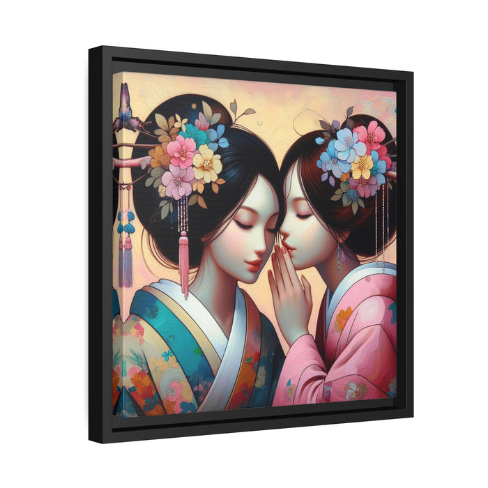 Elegant Companions - Premium Canvas Art Frame