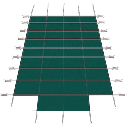 Room & Decor Pool Safety Cover, 20x40ft, Triple Stitched Mesh, Green