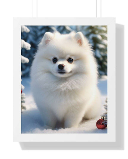 Eco-Friendly Winter Puppy Art Print Collection with Acrylic Protection