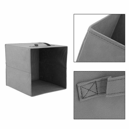 Peekaboo Studio 4 Pack Foldable Canvas Storage Box, Space-Saving Desig