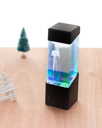 LED Jellyfish Aquarium Lamp Night Light USB Powered