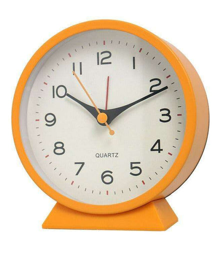Whimsical Glow-in-the-Dark Metal Alarm Clock for Kids' Bedrooms
