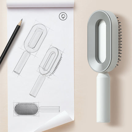 Self Cleaning Hair Brush For Women One-key Cleaning Hair Loss Airbag M