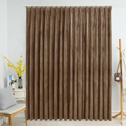 blackout curtain with hooks, velvet; blackout curtain with