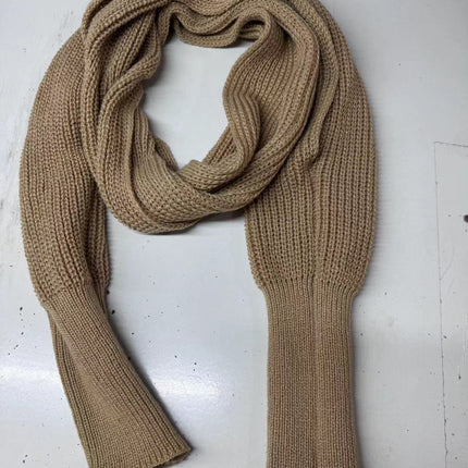 Peekaboo Studio Women's Knitted Wool Shawl Scarf with Sleeves, Warm &