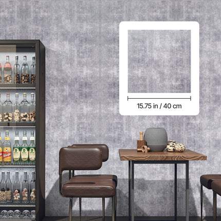 Peekaboo Studio Dark Gray Industrial Peel and Stick Wallpaper - Waterp