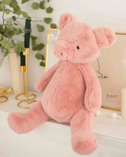Adorable Plush Fluffy Animal Cuddly Dolls - Elephants, Teddy Bears, Pandas, and Dinosaurs for Kids