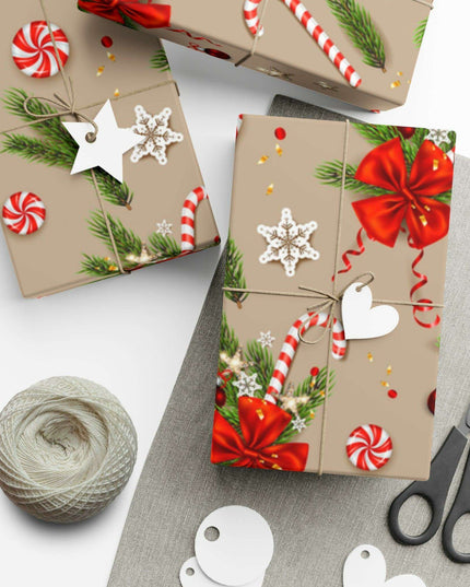 Elegant Custom 3D Holiday Gift Wrap Collection - Artisan-Made in the USA