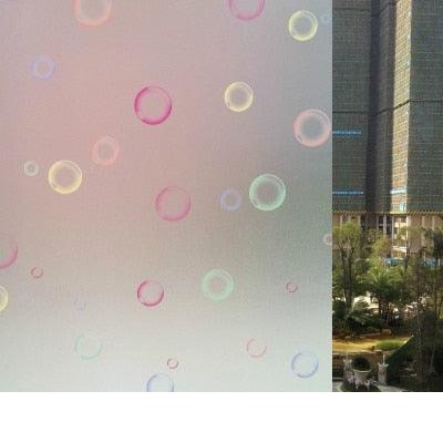 Elegant Frosted Stained Glass Film - Premium PVC Self-Adhesive Window Upgrade