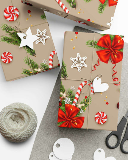 Elegant Custom 3D Holiday Gift Wrap Collection - Artisan-Made in the USA