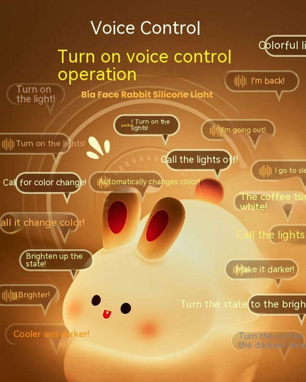 Bunny Glow: Touch LED Night Light for Kids