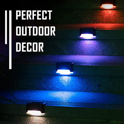 Solar Step Light Outdoor Garden Stair LED Guide Light Waterproof