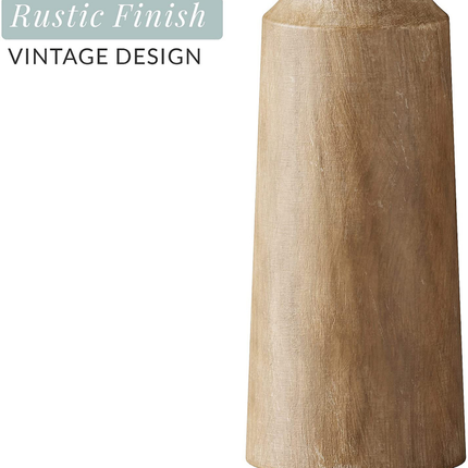 Solid Wood Retro Candlestick Table Decor Candle Holder