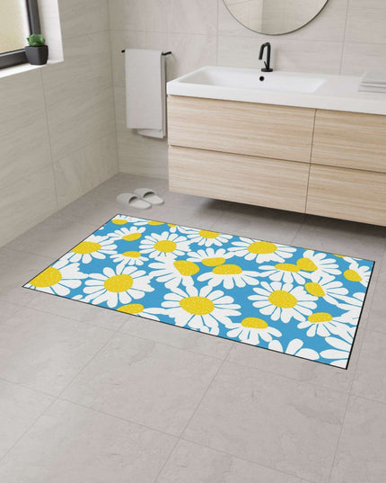Personalized Chic Daisy Non-Slip Floor Mat for Stylish Home Interiors