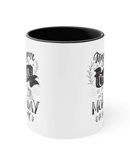 Vibrant Interior Two-Tone 11oz Custom Ceramic Coffee Mug