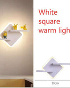 White square warm light
