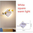 White square warm light
