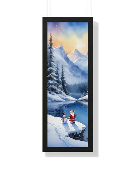 Sustainable Elegance: Eco-Friendly Fantasy Christmas Vertical Wall Art