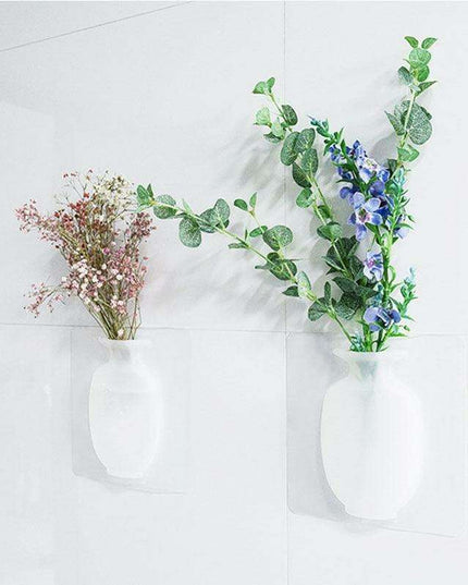 Sleek Modern Floral Wall Vase - Enhance Your Interior Aesthetics