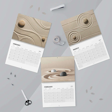 Zen Masterpieces 2024 Artistic Wall Calendar - Elevate Your Space with Elegance