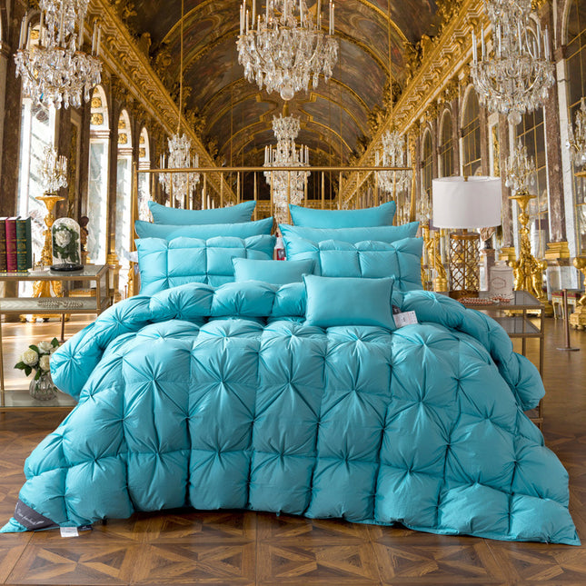 Peekaboo Studio Luxury White Goose Down Winter Duvet - Five-Star Comfo