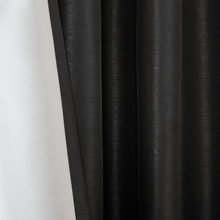 Room and Decor Twist Tab Total Blackout Curtain Panel, 50x95", Blackou