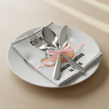 Napkins Set - Coffee: Because Adulting is Hard