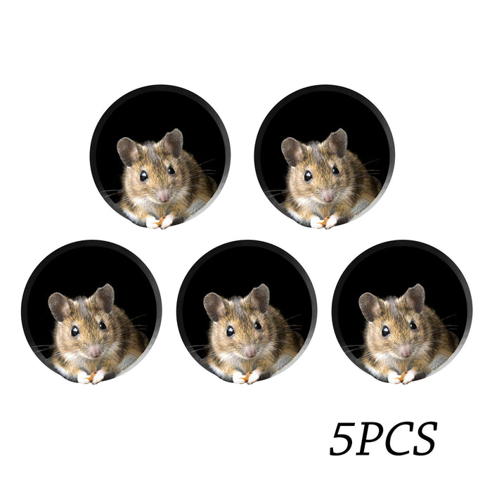 Enchanting Cartoon Mouse Hole Sticker Set for Whimsical Home Decor Transformation