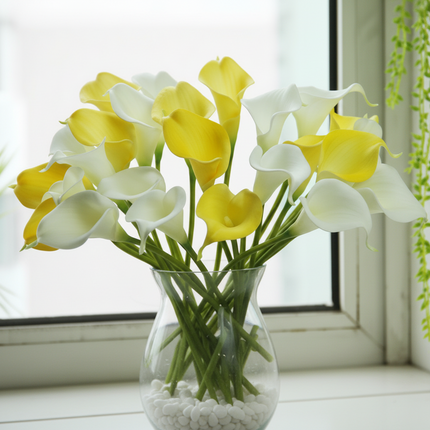 Peekaboo Studio Calla Lily Silk Flower - Realistic & Durable PU Design