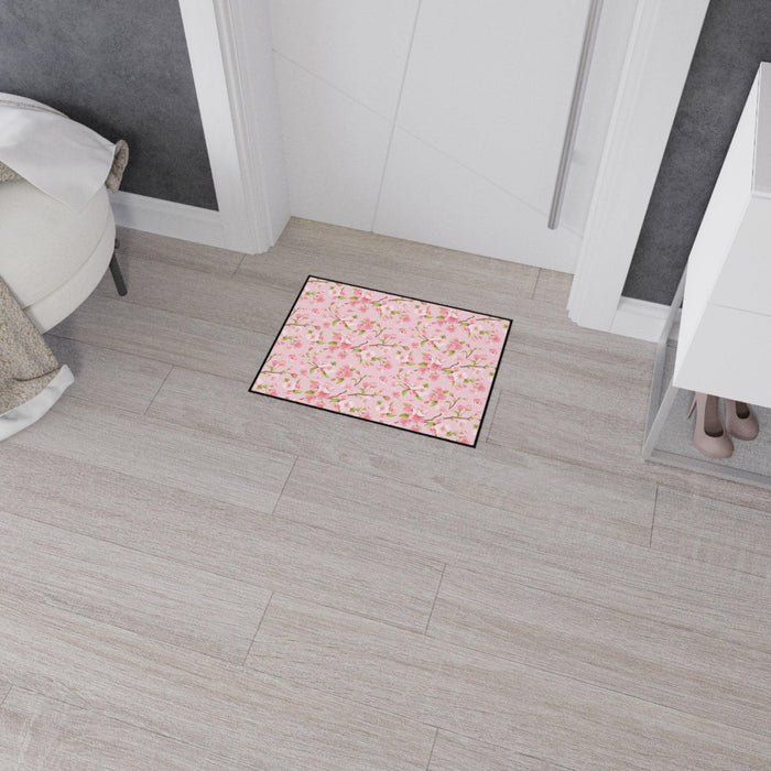 Luxurious Sakura Blossom Floor Mat with Non-Slip Backing